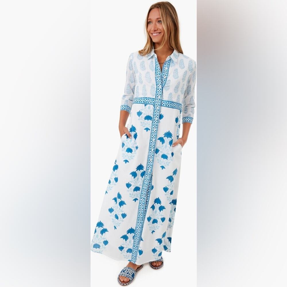 Oliphant Jaipur Maxi Shirt Dress